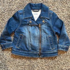 Girls 18-24 Mo Old Navy Jean Moto Jacket